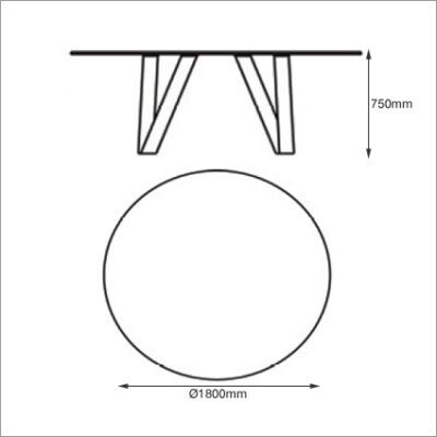 Cattelan Italia Ray Round Dining Table, clear glass-2416