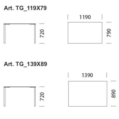 Togo TG Table by Pedrali-2998