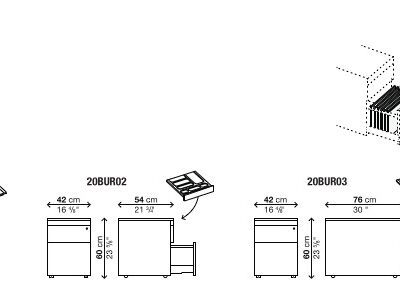 Kristalia Bureau Storage Unit