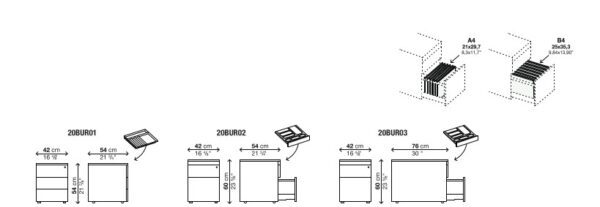 Kristalia Bureau Storage Unit