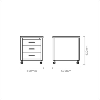 Classic Line Roll Container by Muller-2502