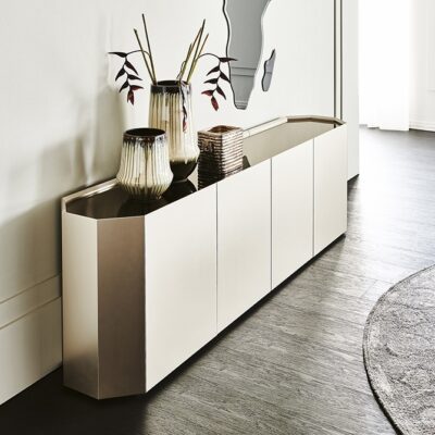 Cattelan Italia Chelsea Sideboard, Glass Top-0