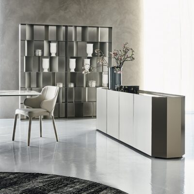 Cattelan Italia Chelsea Sideboard, Glass Top-68956