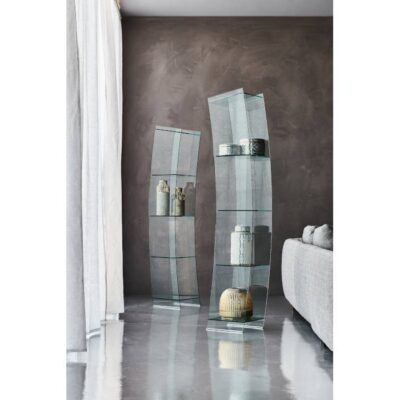 Cattelan Italia Open Wind Showcase in Clear Glass