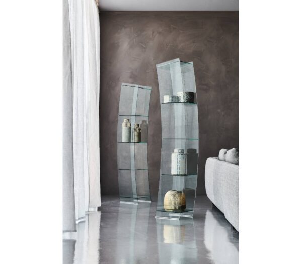 Cattelan Italia Open Wind Showcase in Clear Glass