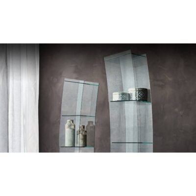 Cattelan Italia Open Wind Showcase in Clear Glass