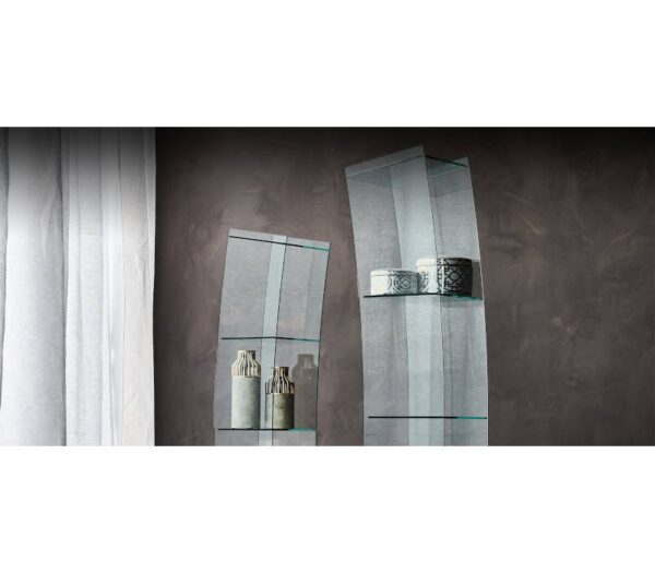 Cattelan Italia Open Wind Showcase in Clear Glass