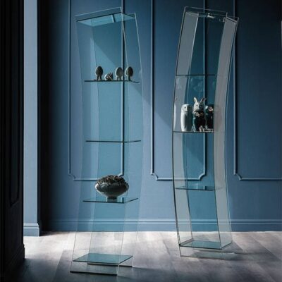 Cattelan Italia Open Wind Showcase in Clear Glass