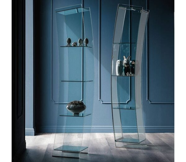 Cattelan Italia Open Wind Showcase in Clear Glass