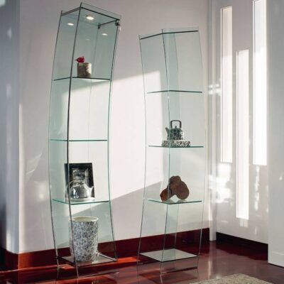 Cattelan Italia Open Wind Showcase in Clear Glass