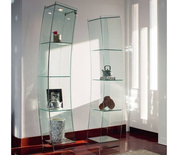 Cattelan Italia Open Wind Showcase in Clear Glass