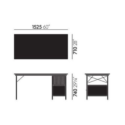 Vitra Eames EDU Desk Unit-52149