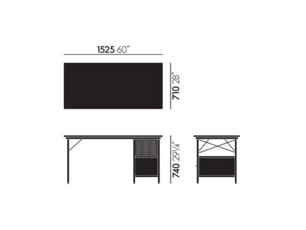 Vitra Eames EDU Desk Unit-52149