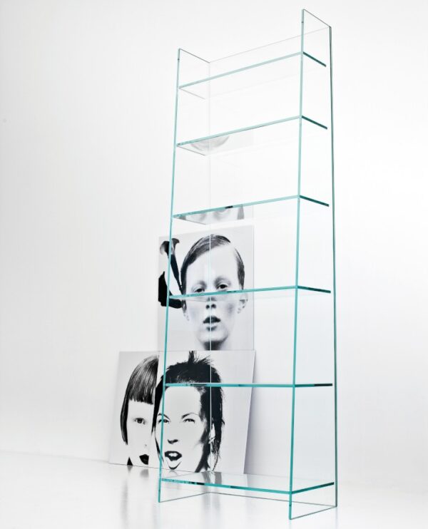 Sovet Italia Olympia Shelves Unit in Extraclear Glass