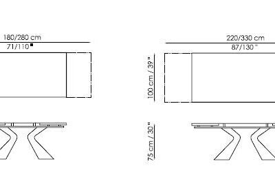 Prora Extendible Table by Bonaldo-18071