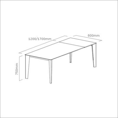 Cruz 120-170 Extending Table by Bontempi Casa-15684