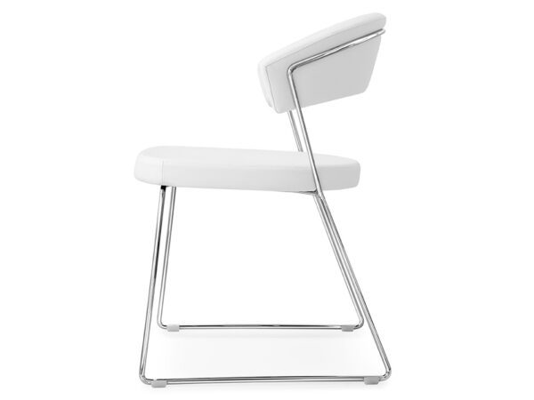 New York Leather/Skuba Sleigh Chair by Calligaris Connubia-47645