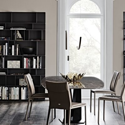 Cattelan Italia Wally Tall Bookcase, lacquered MDF-70233