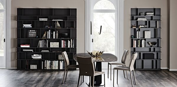 Cattelan Italia Wally Tall Bookcase, lacquered MDF-70233