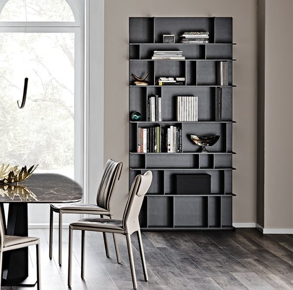 Cattelan Italia Wally Tall Bookcase, lacquered MDF-0