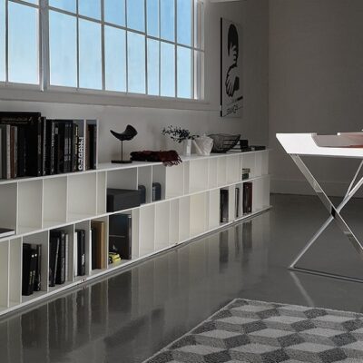 Cattelan Italia Wally Low Bookcase, lacquered MDF-70239