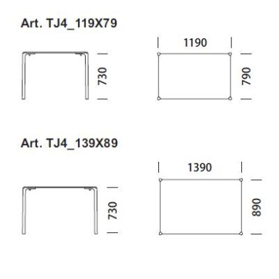 Jump TJ4 Table by Pedrali-16560