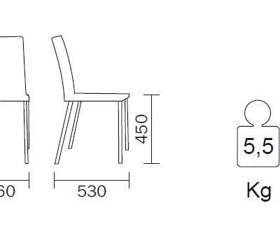 Kuadra 1270 Chair by Pedrali-12035