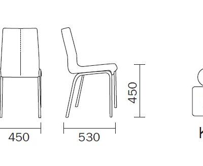 Kuadra 1281 Chair by Pedrali-12056