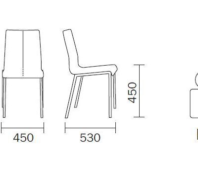 Kuadra 1291 Chair by Pedrali-12073