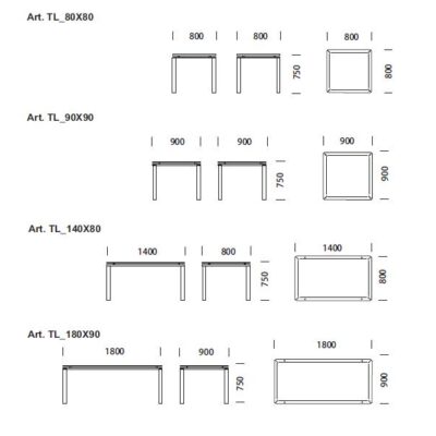 Logico TL Table by Pedrali-16798
