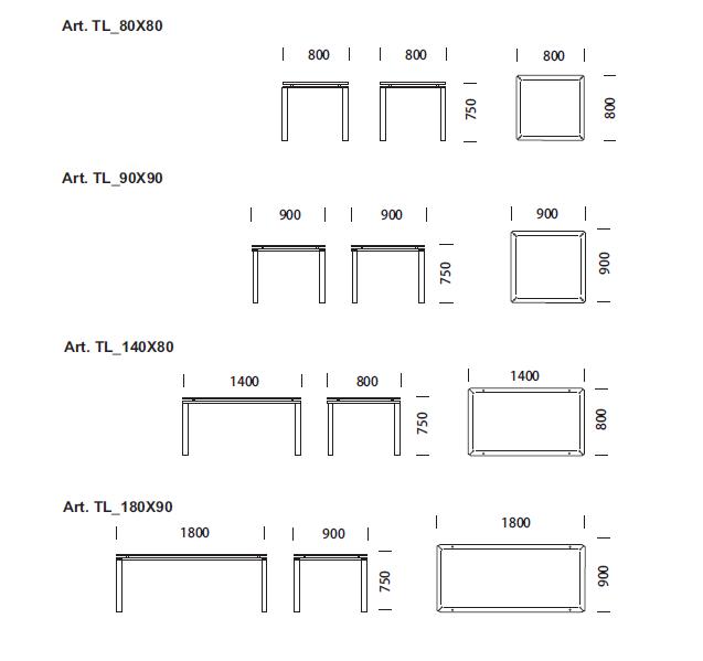 Logico TL Table by Pedrali-16798