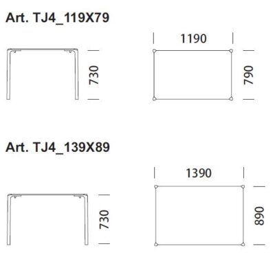 Jump TJ4 Table by Pedrali-16566