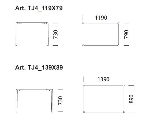 Jump TJ4 Table by Pedrali-16566