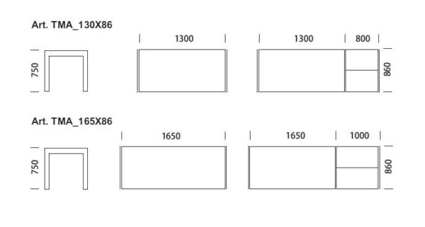 Matrix TMA Table by Pedrali-17035