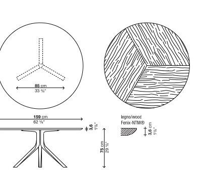 Kristalia Oops I Did It Again Fixed Round Dining Table 3.6cm