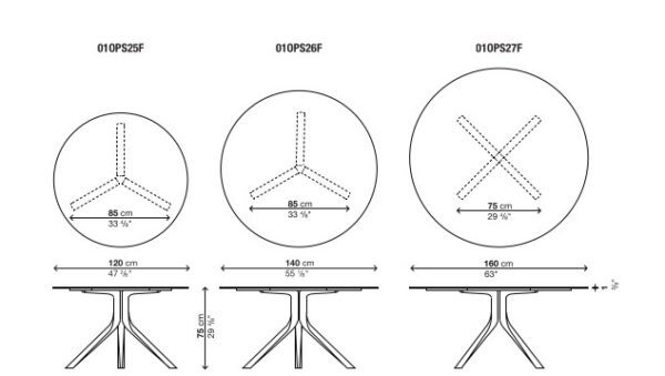 Kristalia Oops I Did It Again Fixed Outdoor Round Table