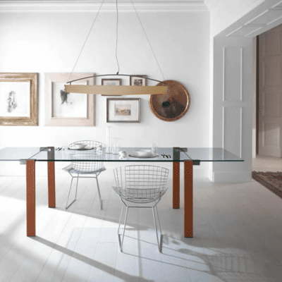 Livingstone Glass Extending Table by Tonelli Design