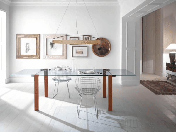 Livingstone Glass Extending Table by Tonelli Design