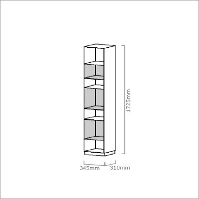 Unit 1 Bookcase by Müller-9045