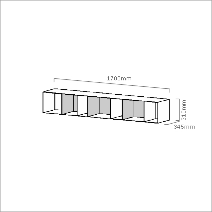 Unit 1 Wall Shelf by Müller-9051