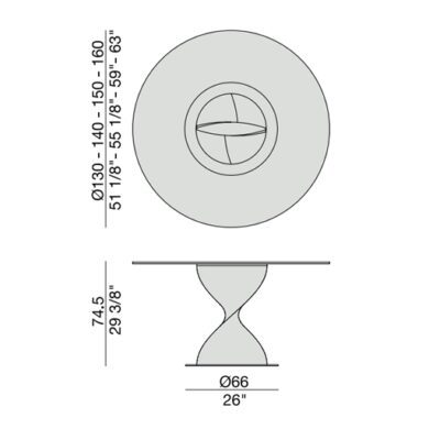 Elika Round Table by Porada