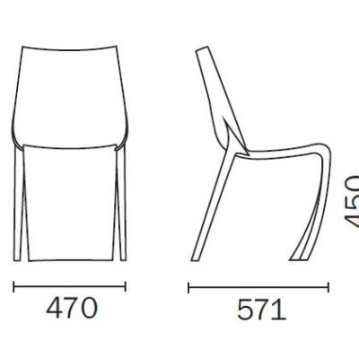 Smart 600 Chair by Pedrali-13214