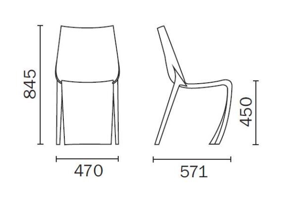 Smart 600 Chair by Pedrali-13214