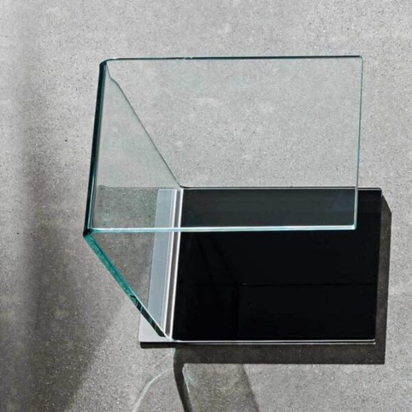 Sovet Italia Swan Side Table with Coloured Top & Base