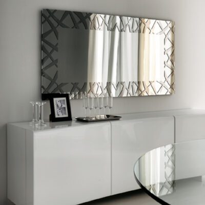 Cattelan Italia Kenya Mirror, Square, Rectangular, mirrored, smoked grey mirrored glass-19428