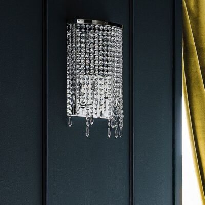 Cattelan Italia Venezia Wall Light, Glass, Chrome-70197