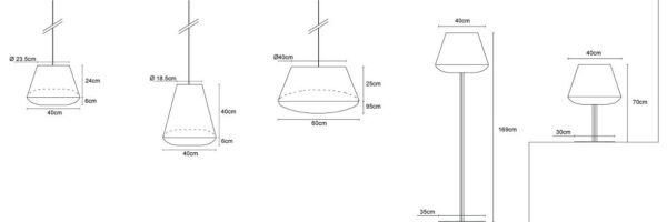 RD2SQ shade only, Table or Floor Light by Innermost-23072