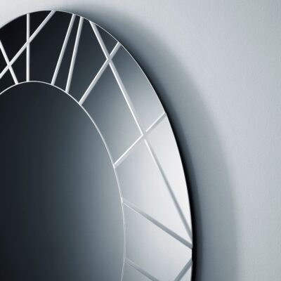 Sovet Italia Segment Wall Mirror Round with Optional Light in 3 Sizes