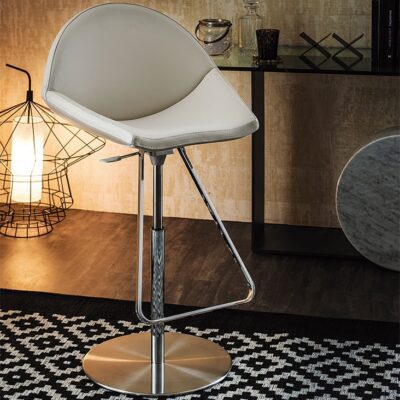 Cattelan Italia Kiss Stool, fabric, synthetic nubuck, micro nubuck, soft leather or synthetic leather-0