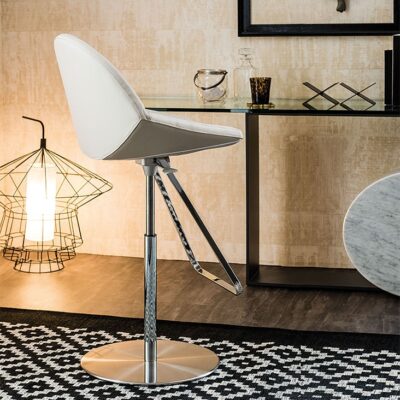 Cattelan Italia Kiss Stool, fabric, synthetic nubuck, micro nubuck, soft leather or synthetic leather-69699